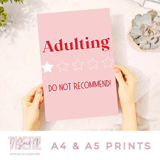 adulting print