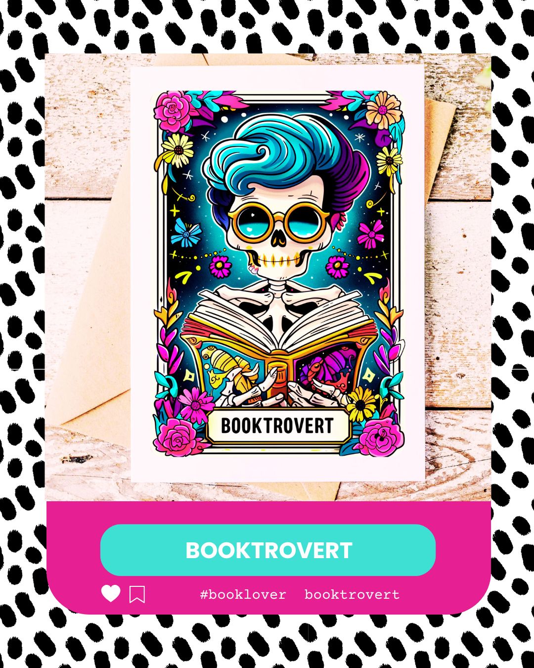 booktrovert birthday card