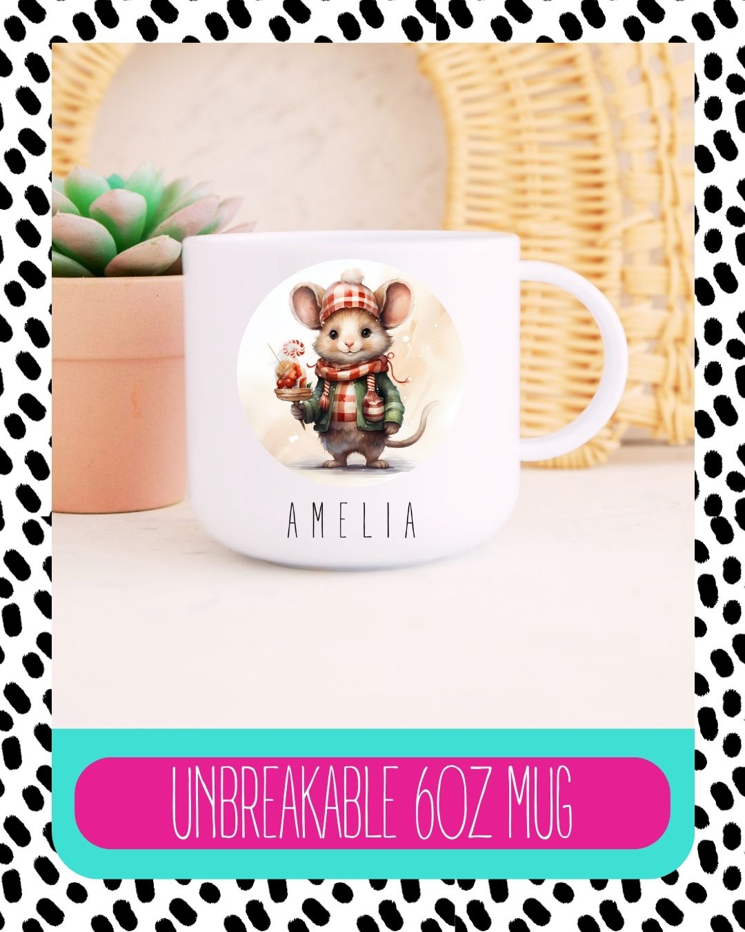 Christmas Mouse Unbreakable Cup