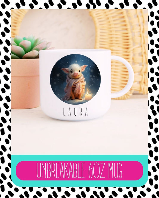 Christmas Piglet Unbreakable Mug