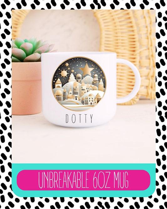 Christmas Scene Unbreakable Cup