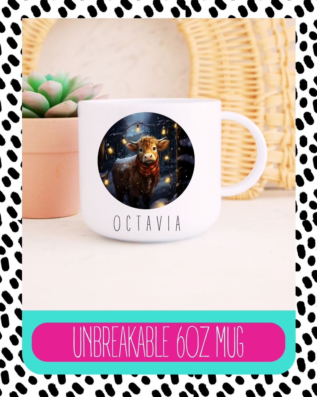 Cow Christmas Unbreakable Mug