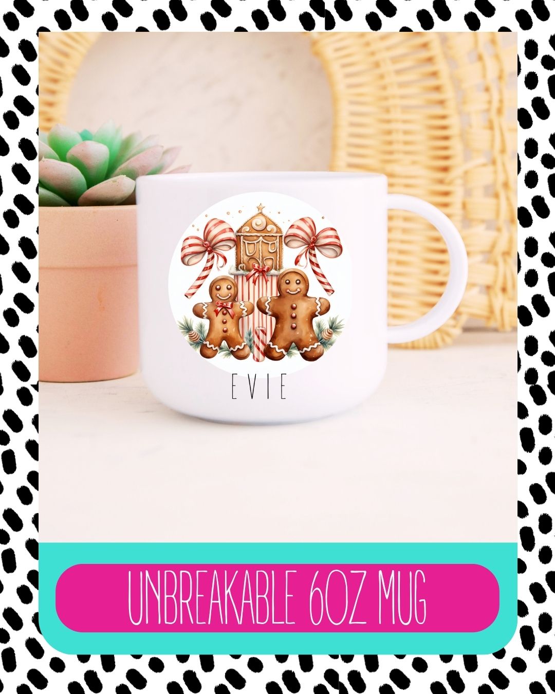 Cute Gingerbread Christmas Mug