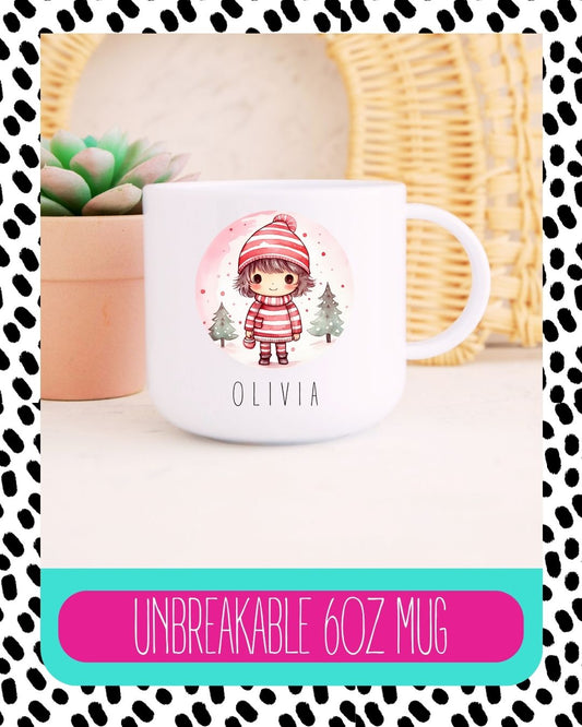 Cute Girls Christmas Unbreakable Mug