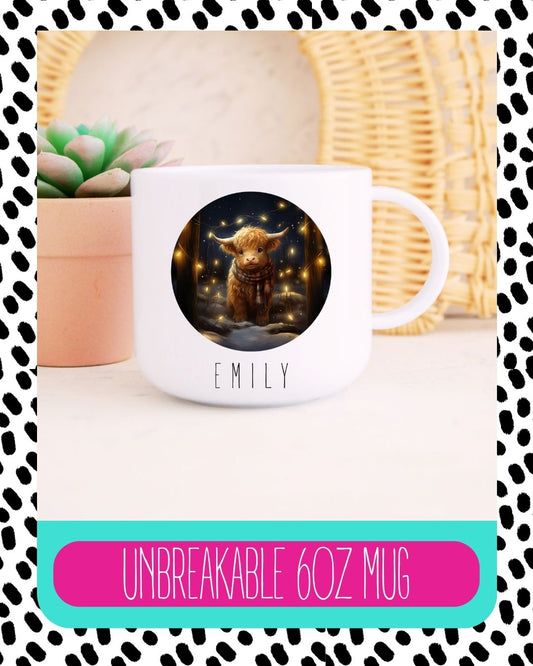 Cute Highland Cow Unbreakable Mug