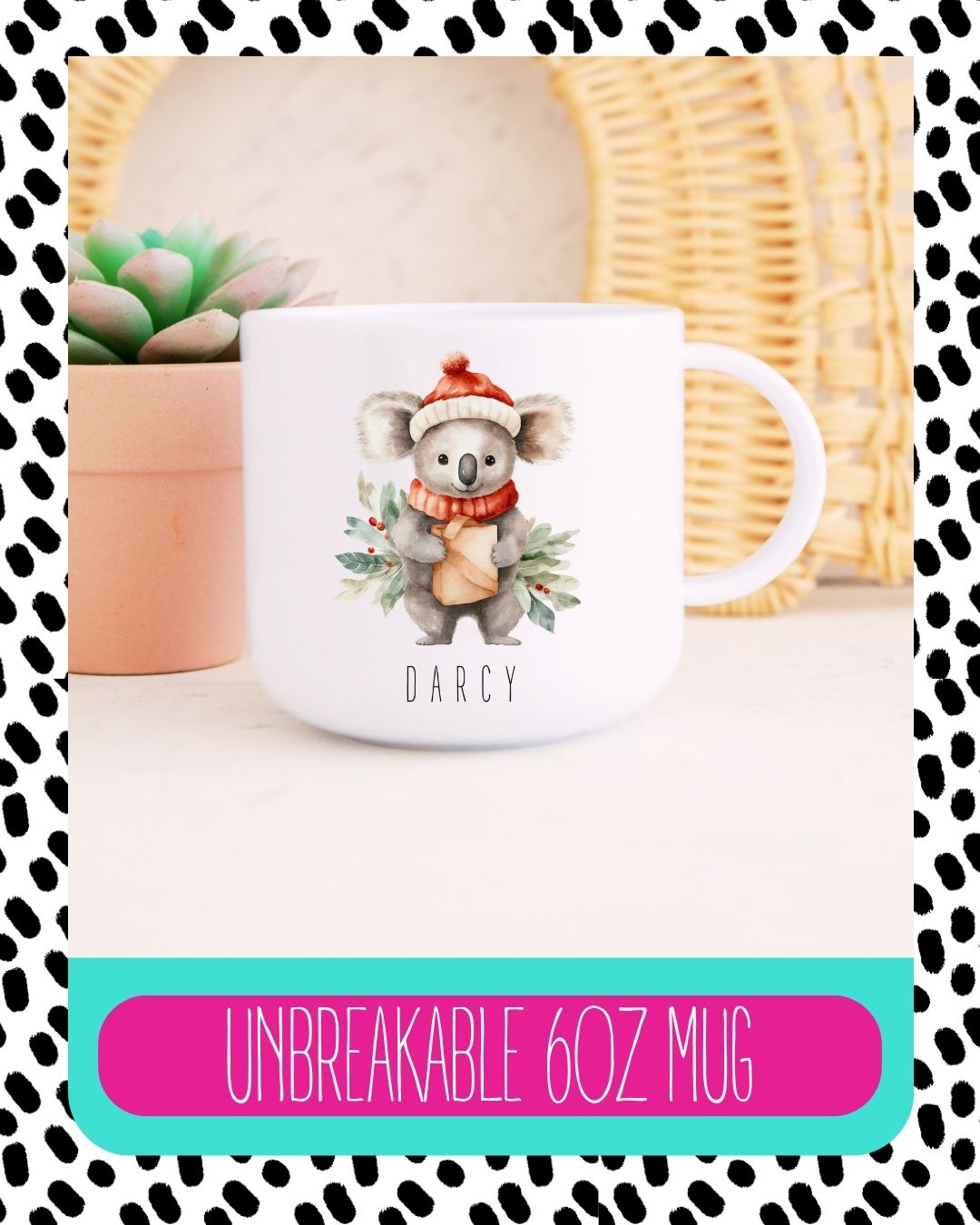 Non Breakable Koala Christmas Mug