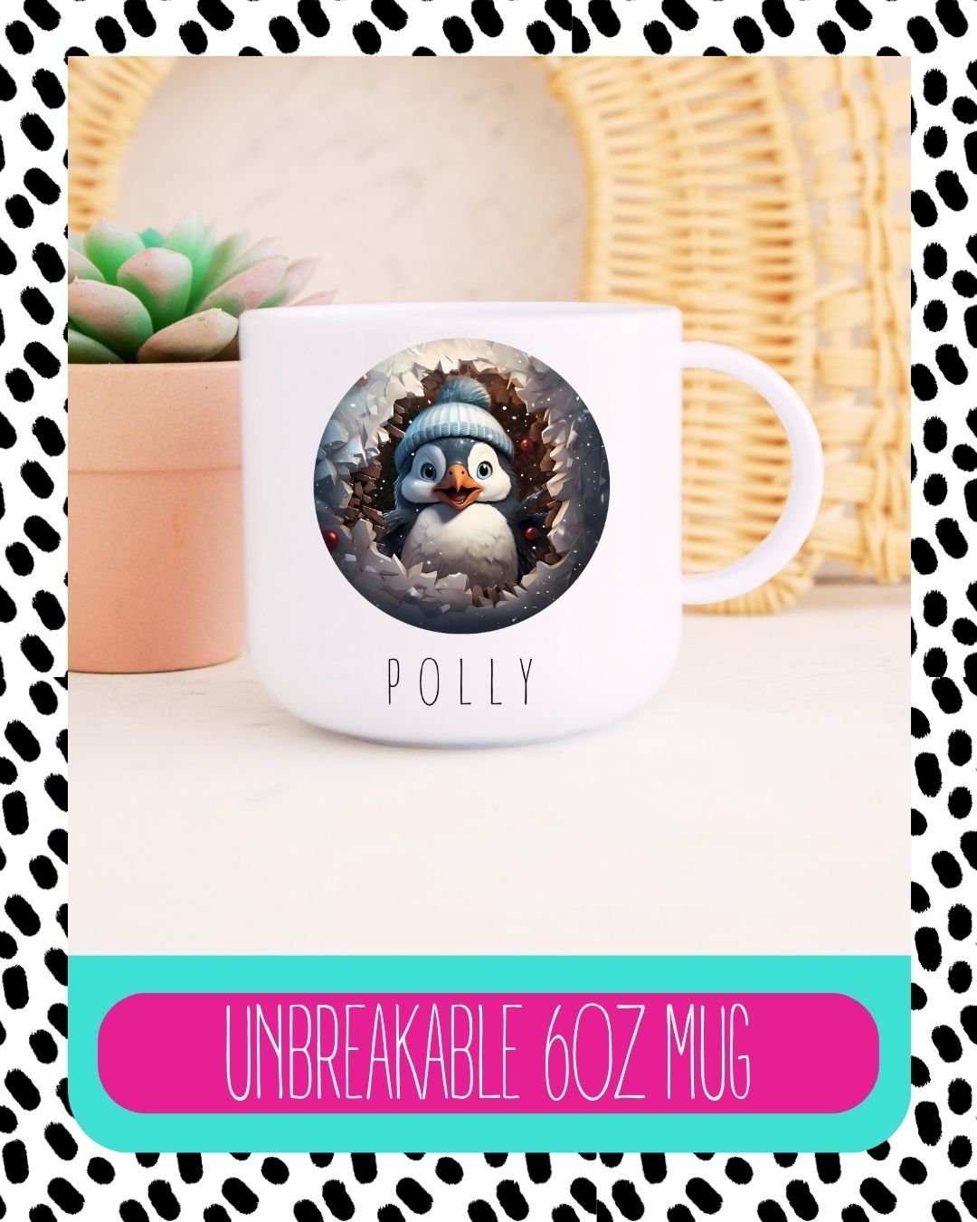 Cute Penguin Unbreakable Christmas Mug