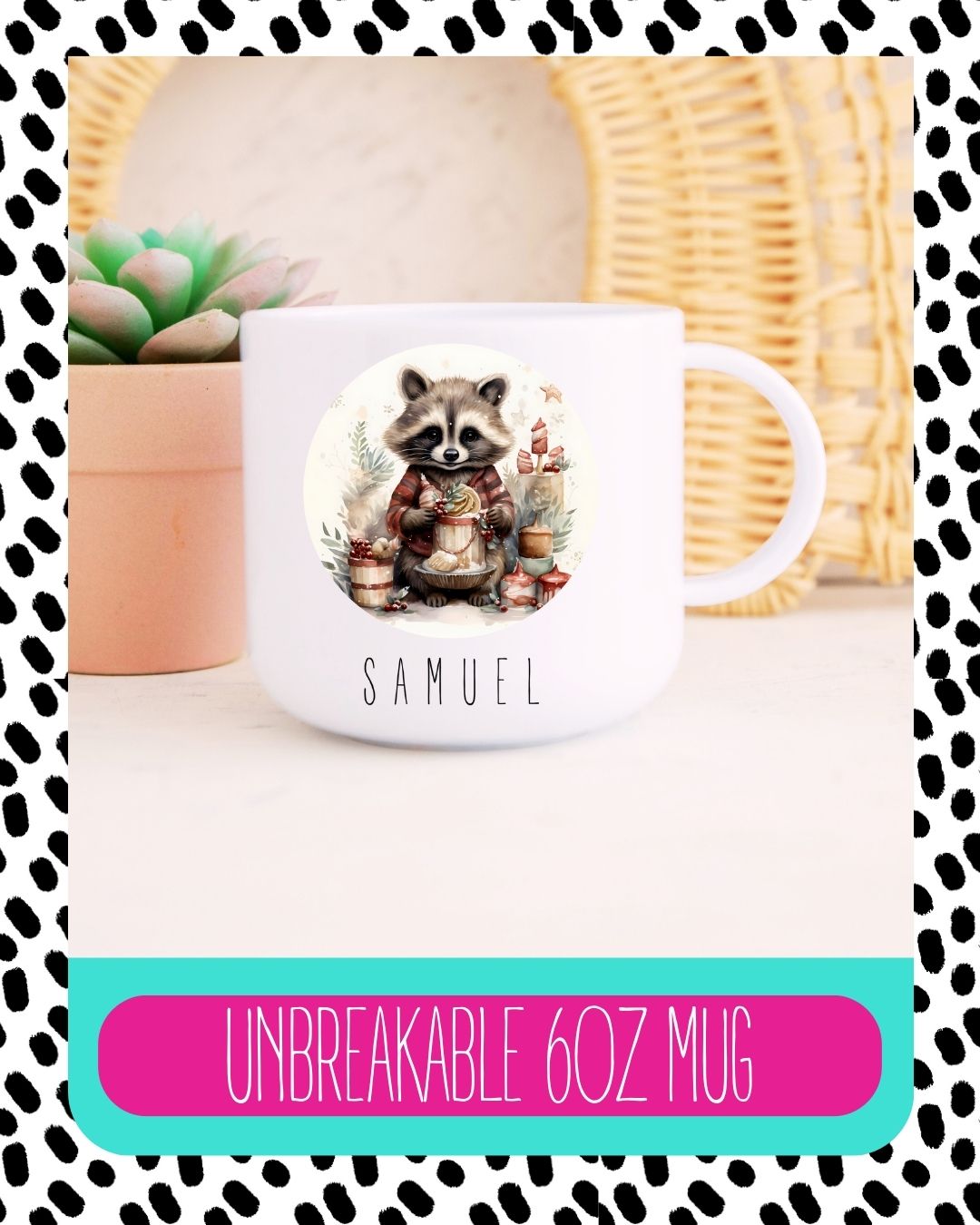 Cute Raccoon Unbreakable Cup