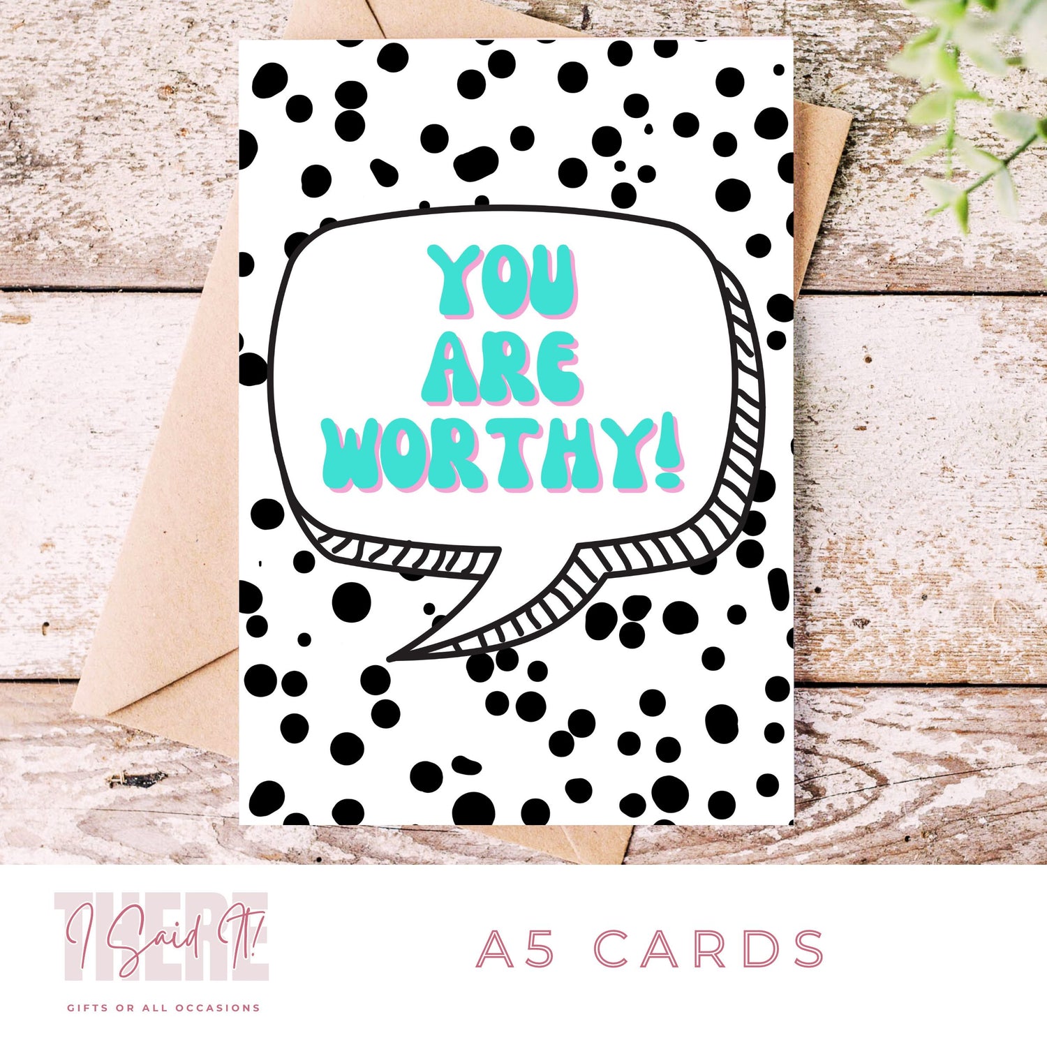 you are worthy card