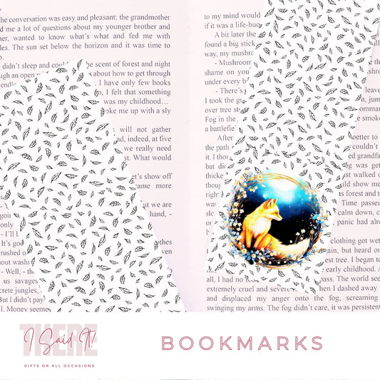 fox bookmark for book lovers