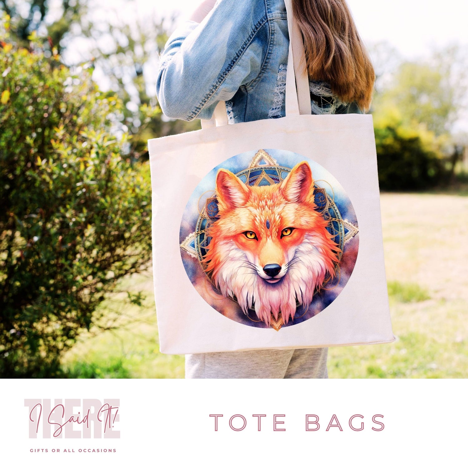 fox tote bag