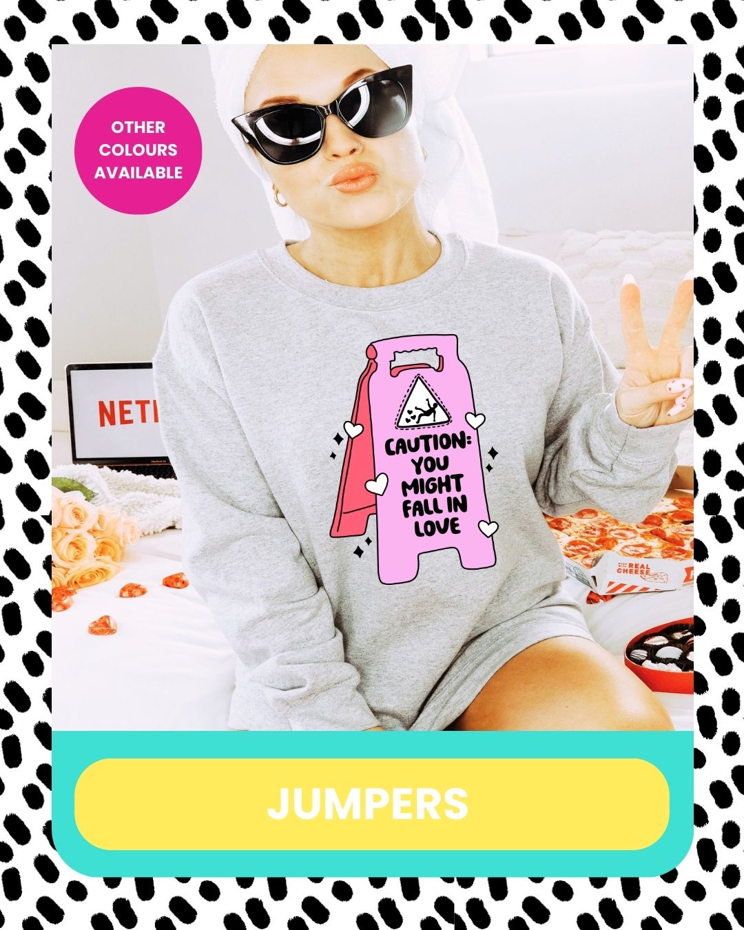 funny love jumper