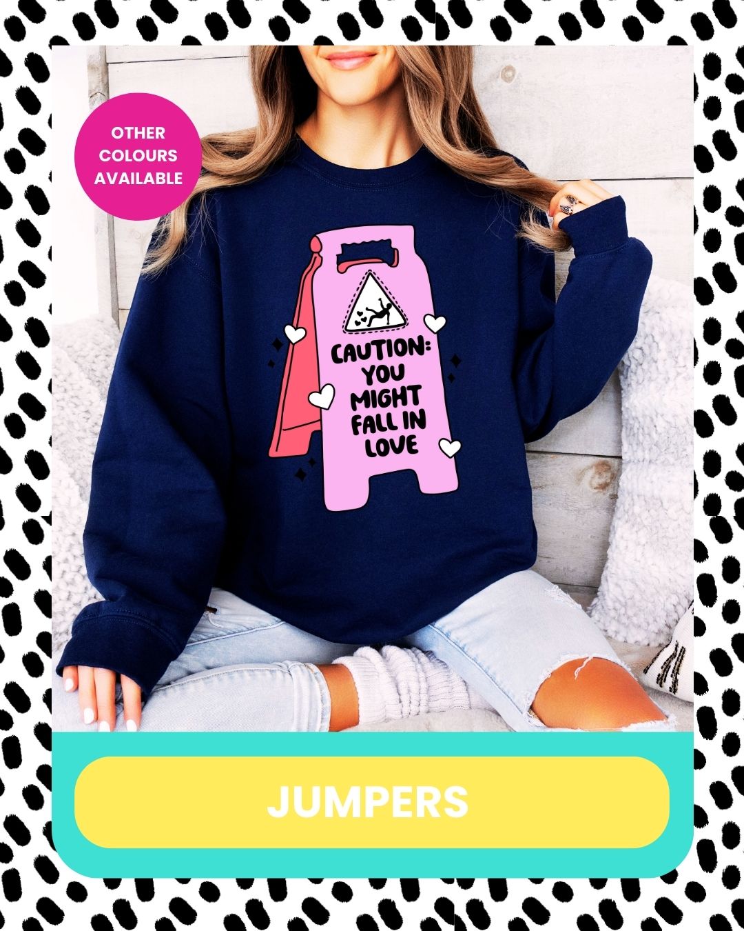 funny love jumper