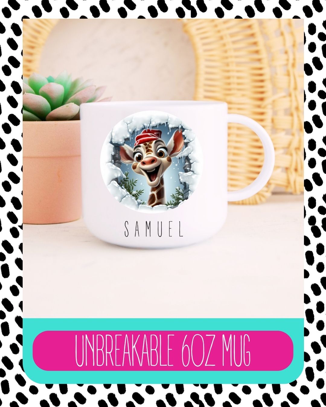 Giraffe Christmas Unbreakable Mug