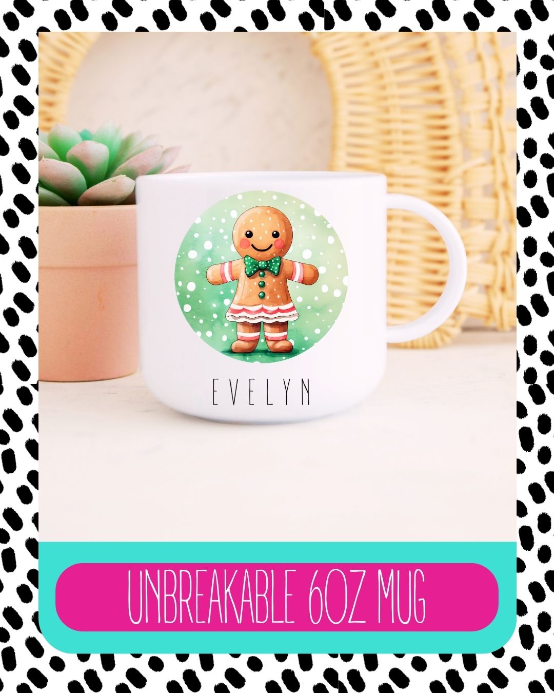 Girls Cute Christmas Unbreakable Mug