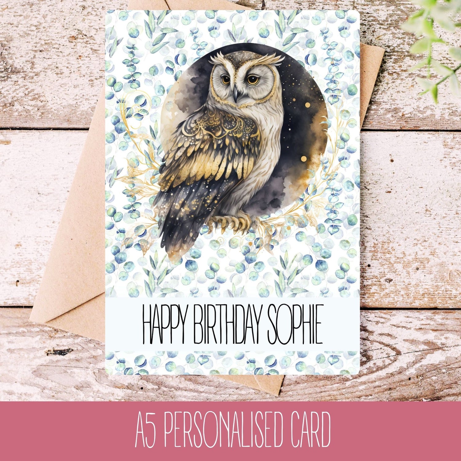 Handmade Owl Occasion Card