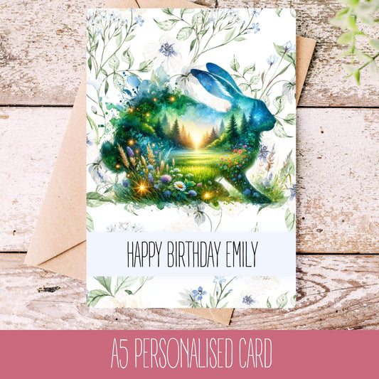 Hare In Nature Card