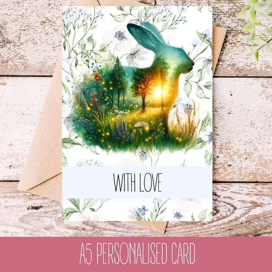 Hare In Nature Occasion Card