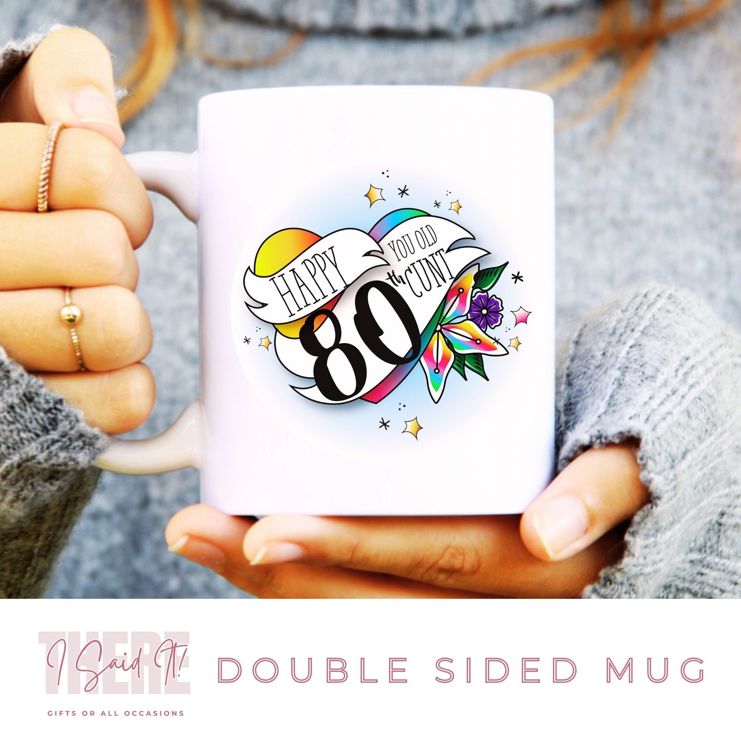 hilarious 80th birthday mug