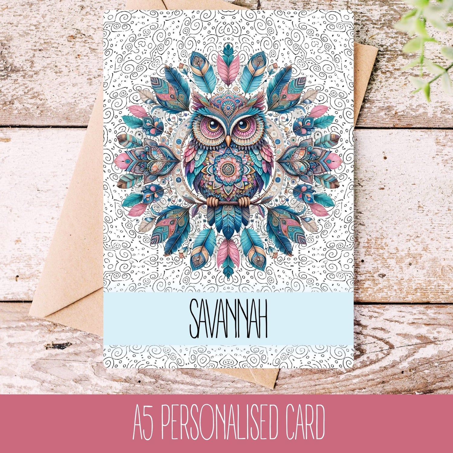 Mandala Owl Occasion Card