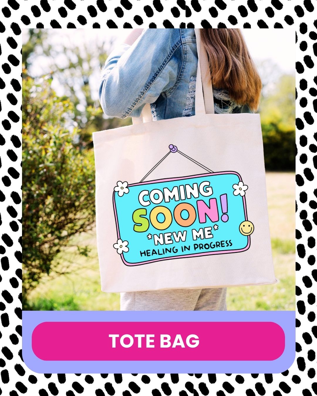 new me tote bag