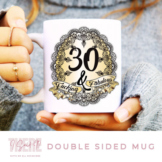 novelty 30th mug for her