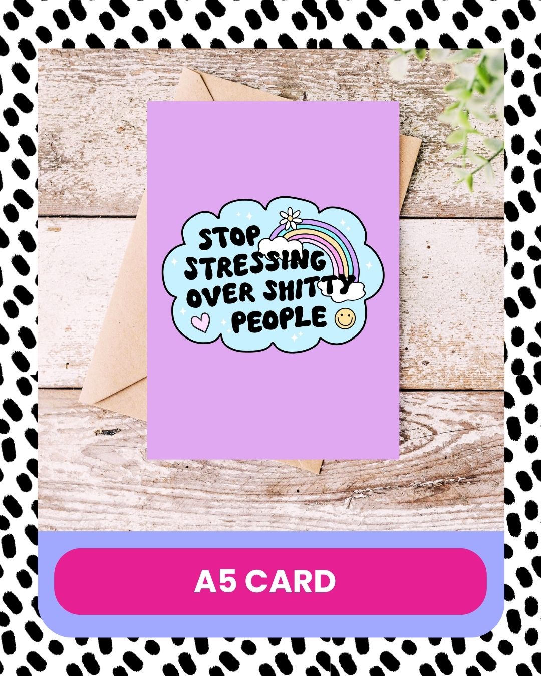 novelty anti stress card