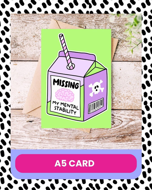 novelty mental health card