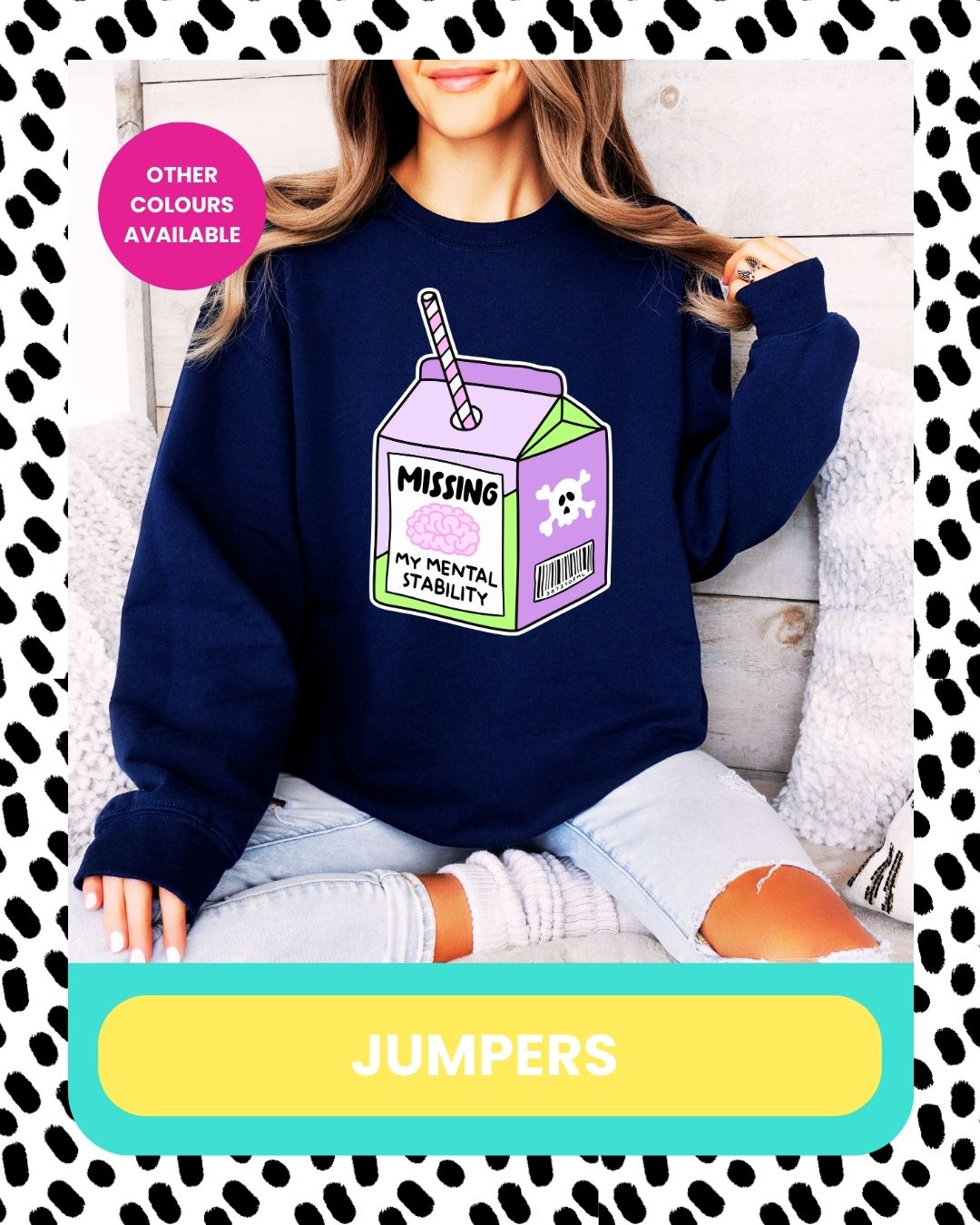 novelty mental health jumper