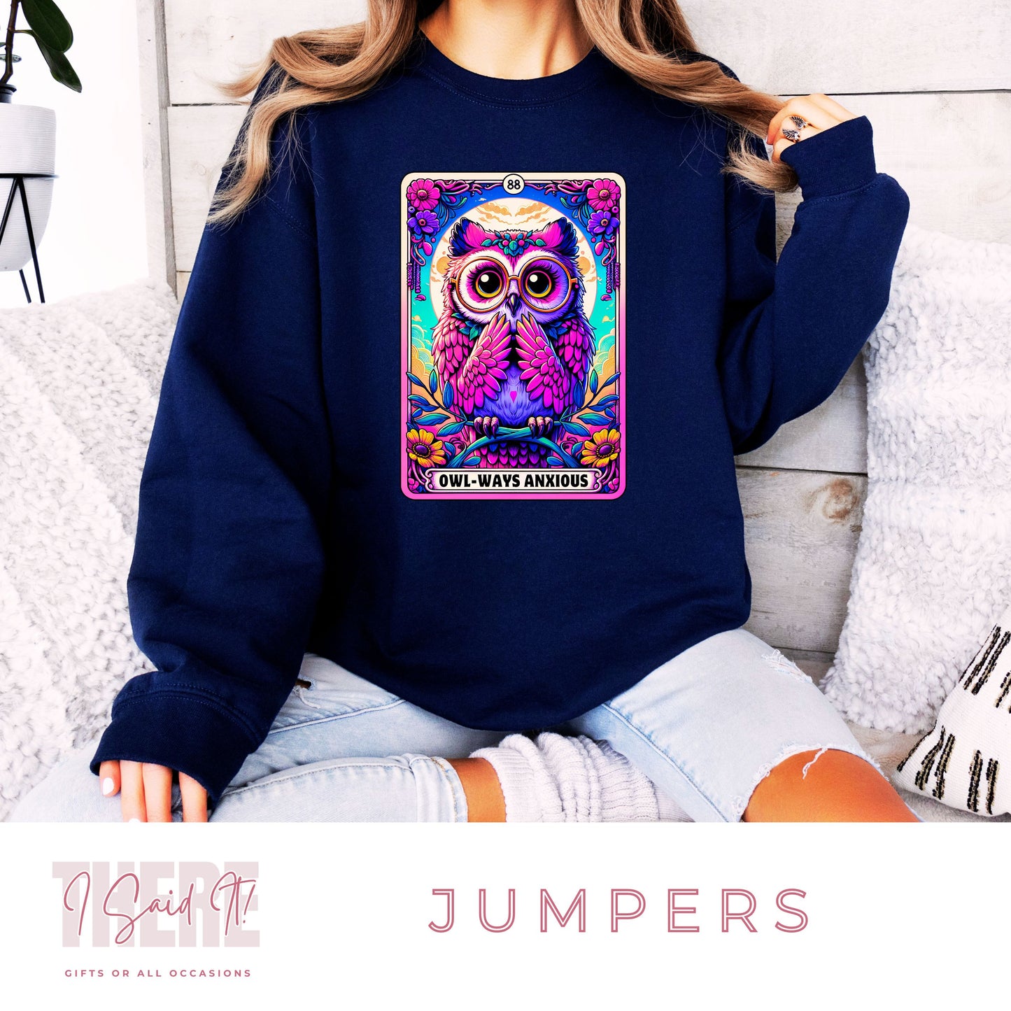 owl anxiety jumper