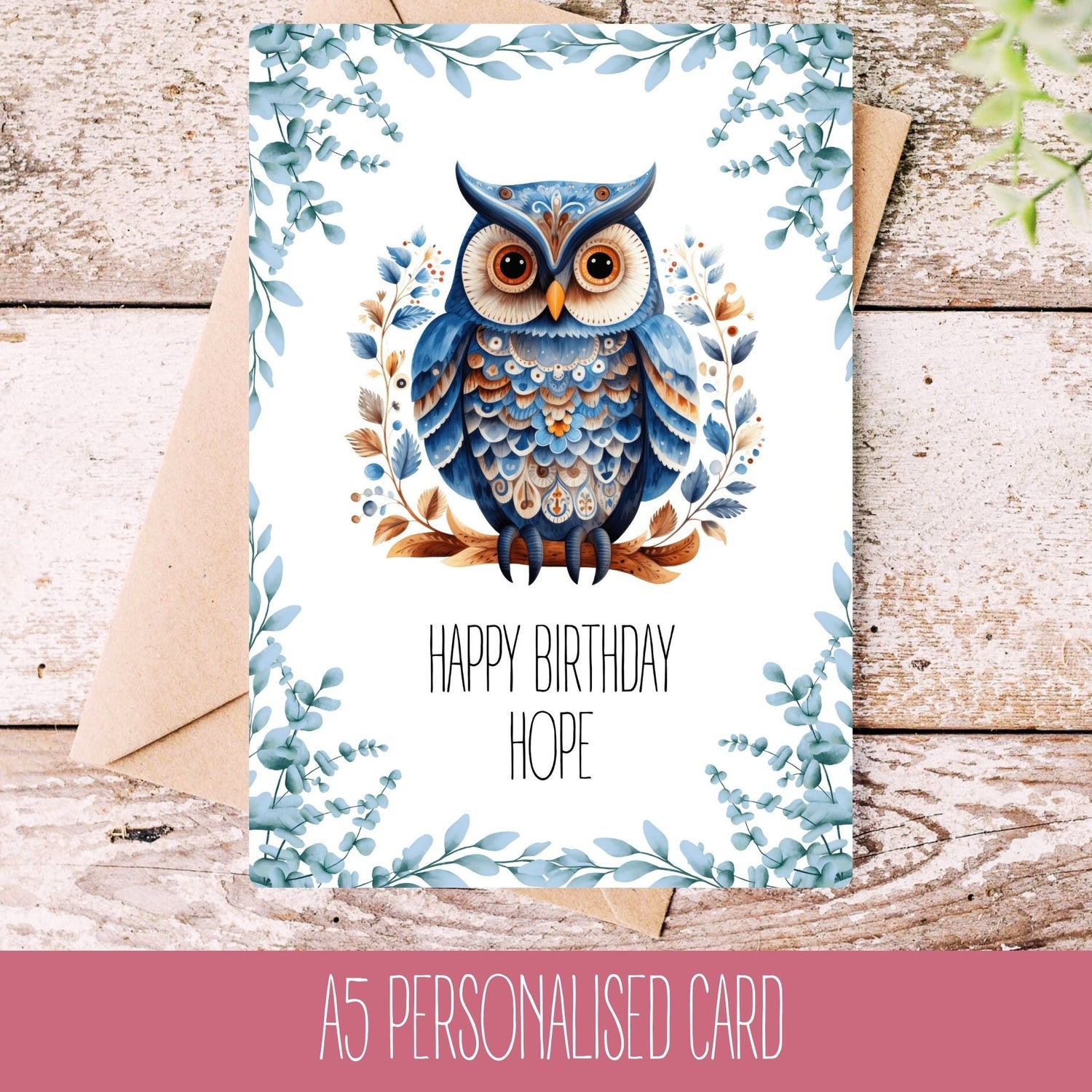 Owl Birthday Card