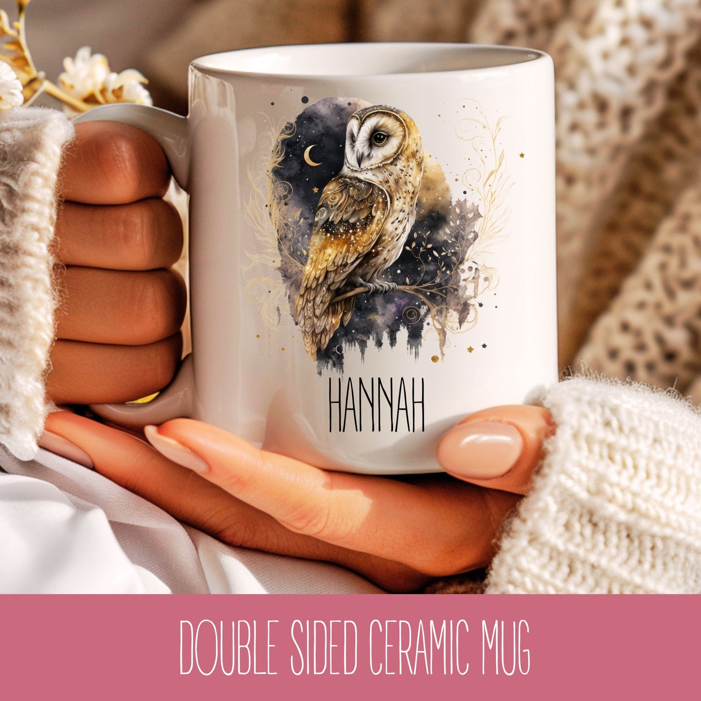 Owl Coffee Mug With Personsalisation