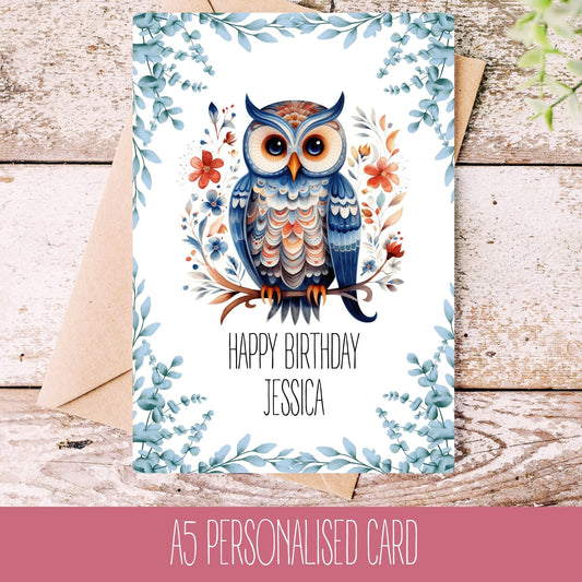 Owl Lover Birthday Card