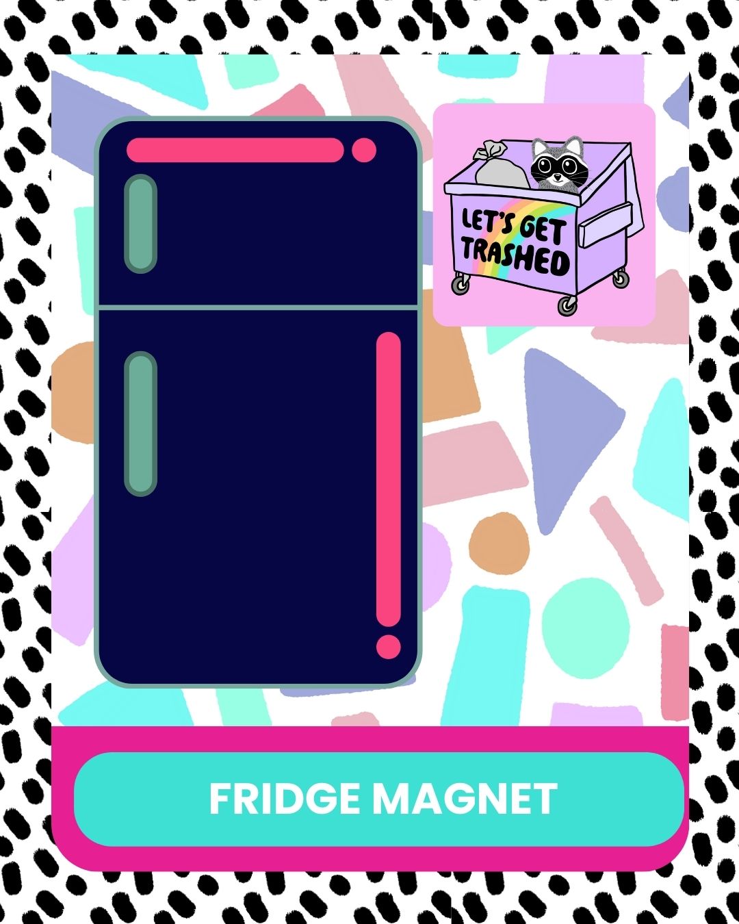 Party Goer Fridge Magnet