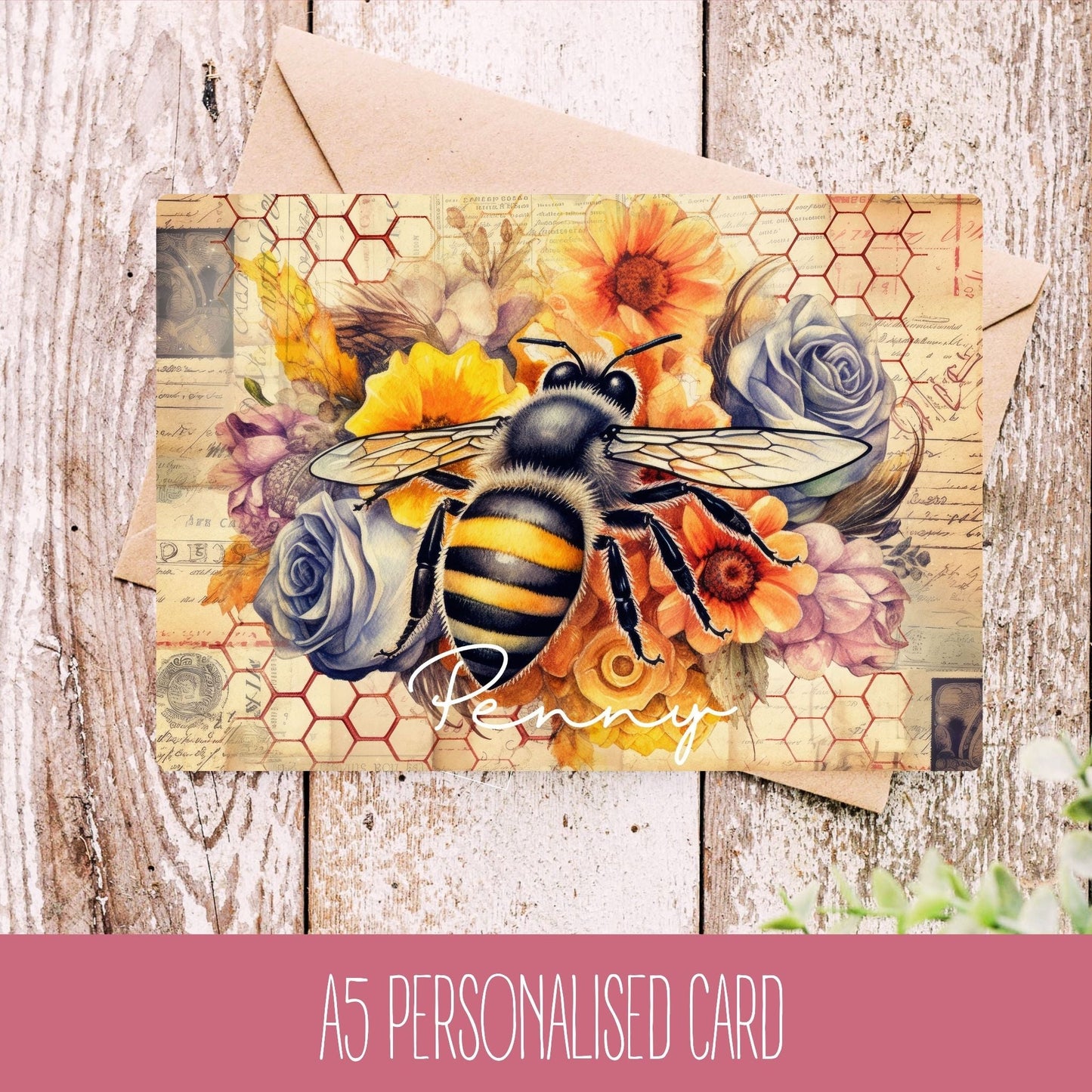 Personalised Bee Lover Card