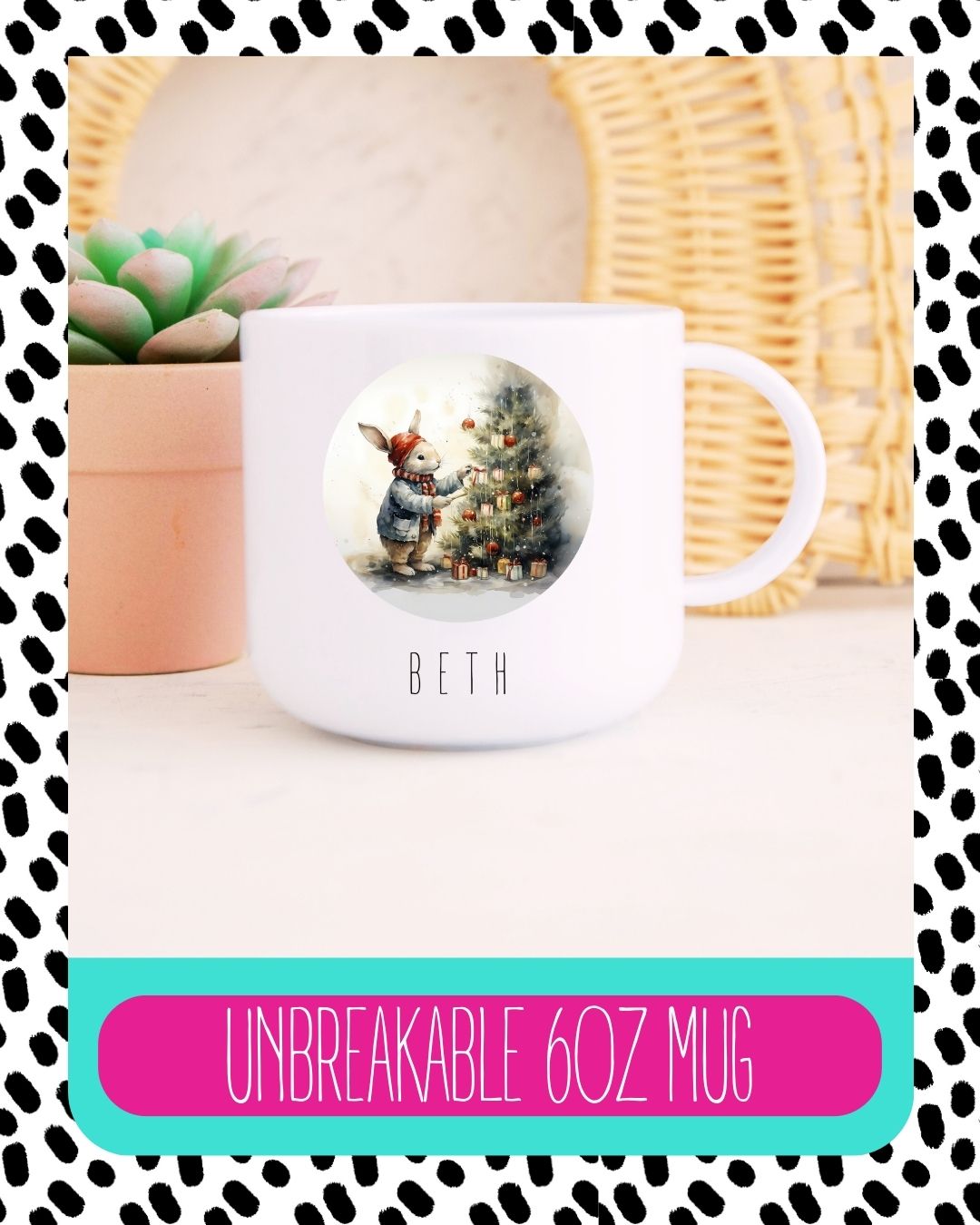 Personalised Bunny Unbreakable Cup