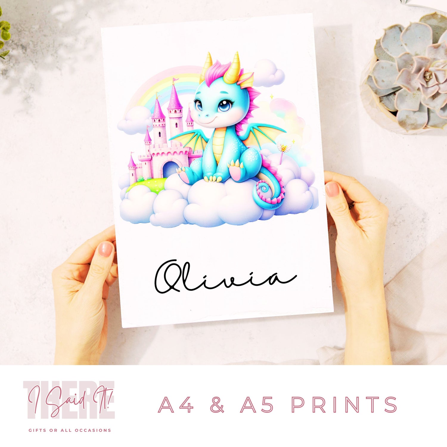 personalised dragon print