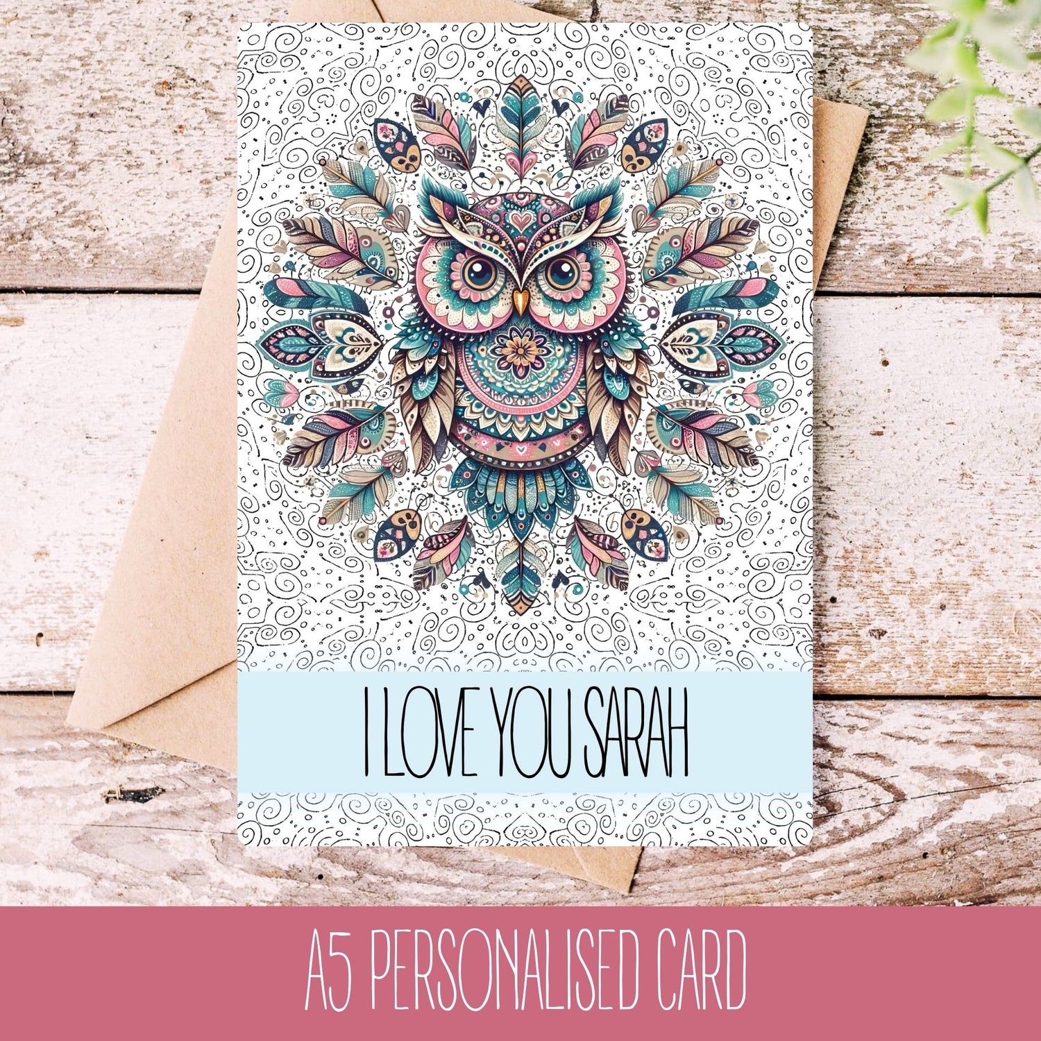 Personalised Mandala Birthday Card