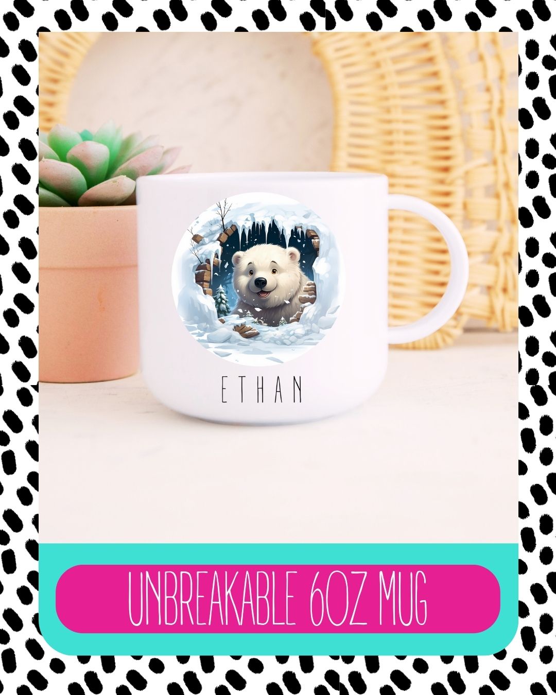 Personalised Polar Bear Unbreakable Mug