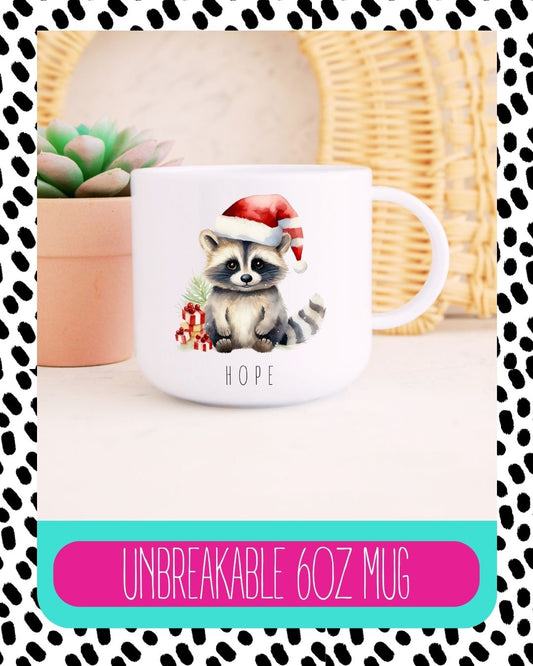 Personalised Raccoon Unbreakable Mug