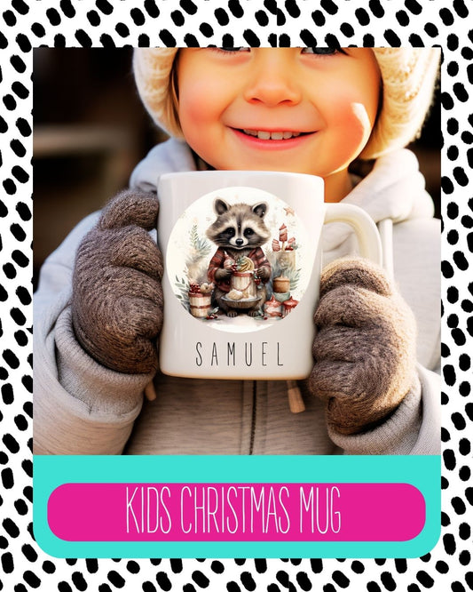 Personalised Raccoon Coffee Mug