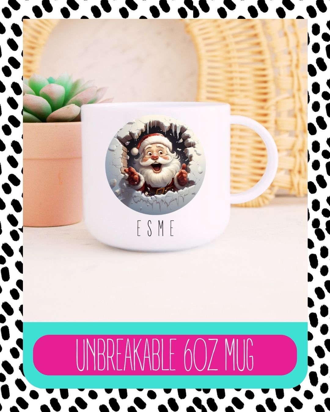 Personalised Santa Christmas Cup