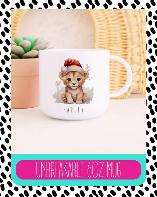 Non Breakable Tiger Christmas Mug