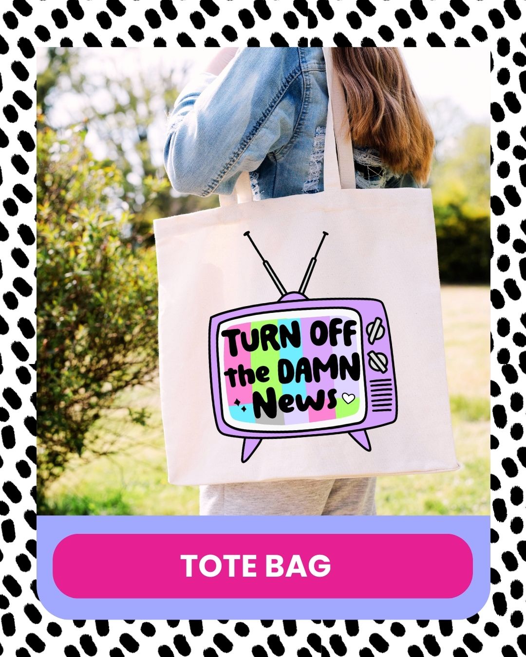 positive thoughts tote bag