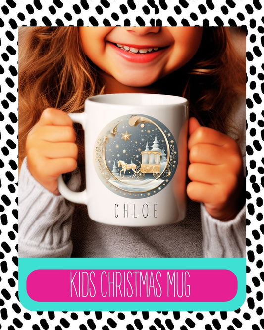 Princess Carriage Christmas Mug