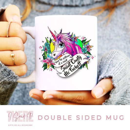 sweary unicorn coffee mug